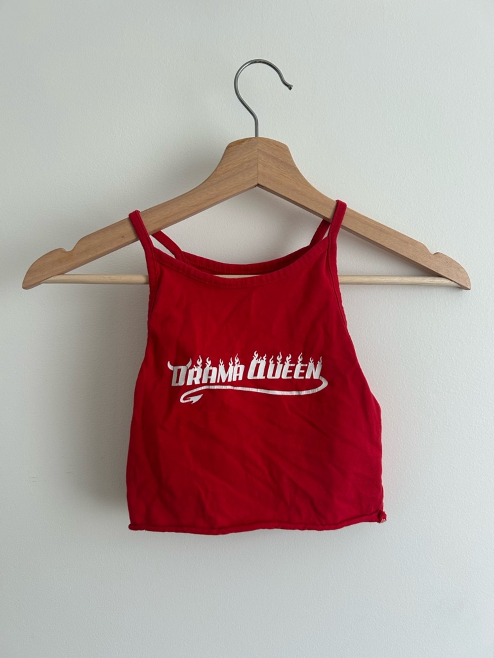Drama Queen Red Crop Tank Top